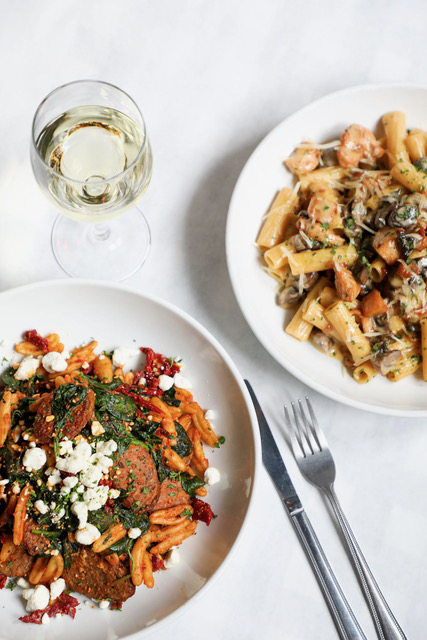Delicious pastas