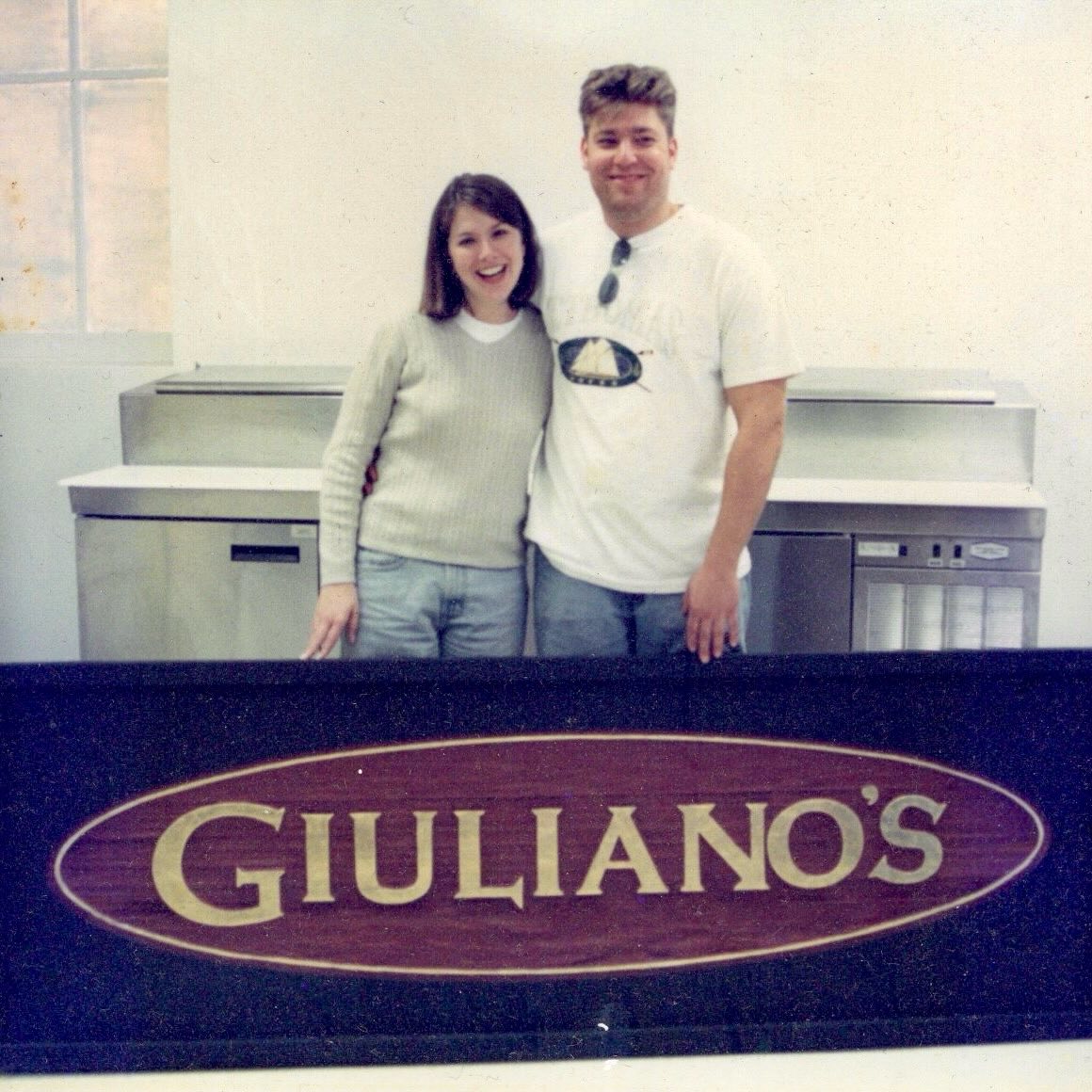 Miklos and Cathy when Giuliano’s opened in 1998